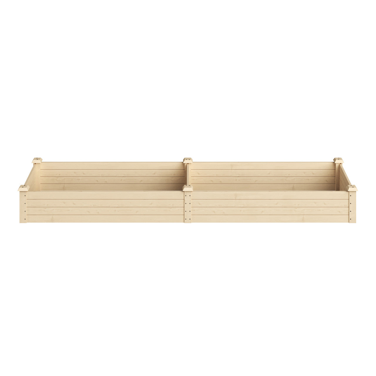 Narrow Wooden Garden Bed