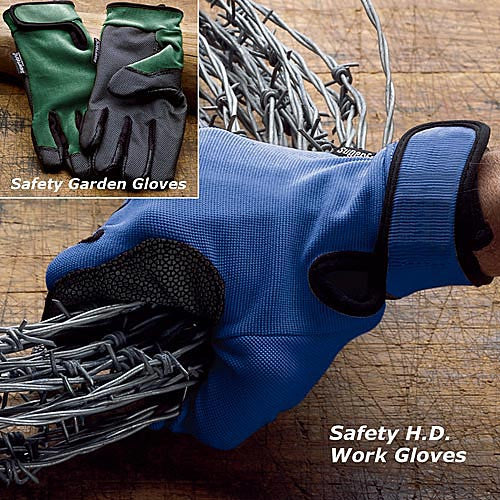 Blue Safety HD Work Gloves (med.)