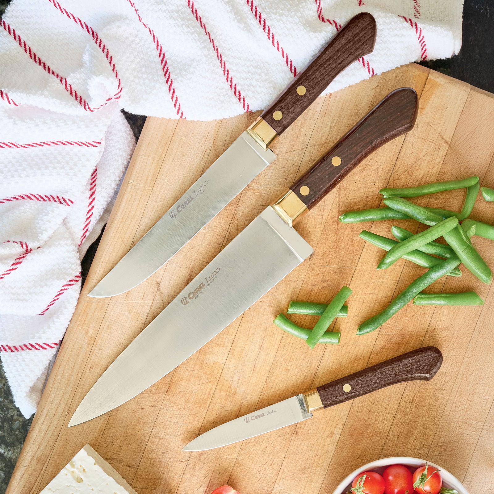 Pairing Knife - handle in wood and brass
