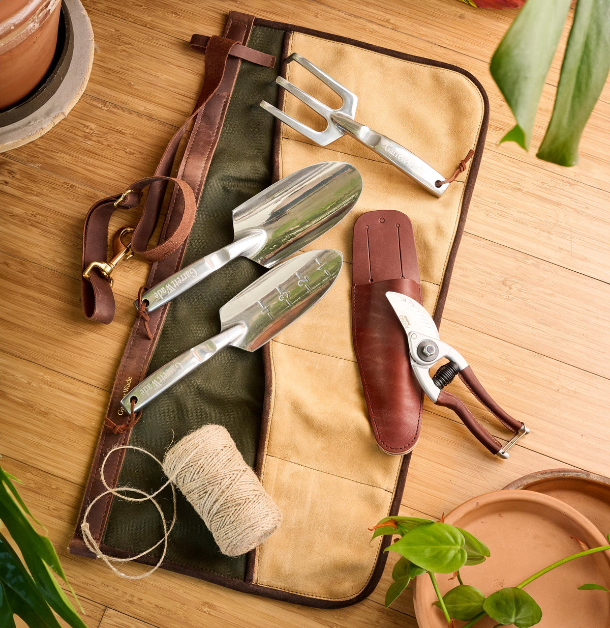Garden Apron & Tools Set (6-pc set)