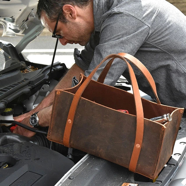 USA Made Portable Leather Tool Bags (multiple colors)