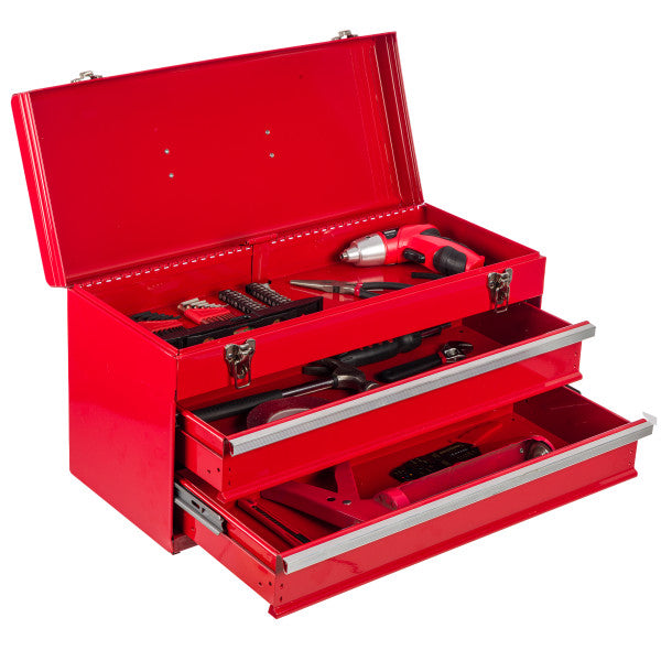 Heavy Duty 2-Drawer Steel Tool Box
