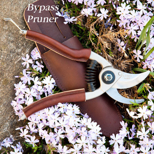 Leather Grip Bypass Pruner
