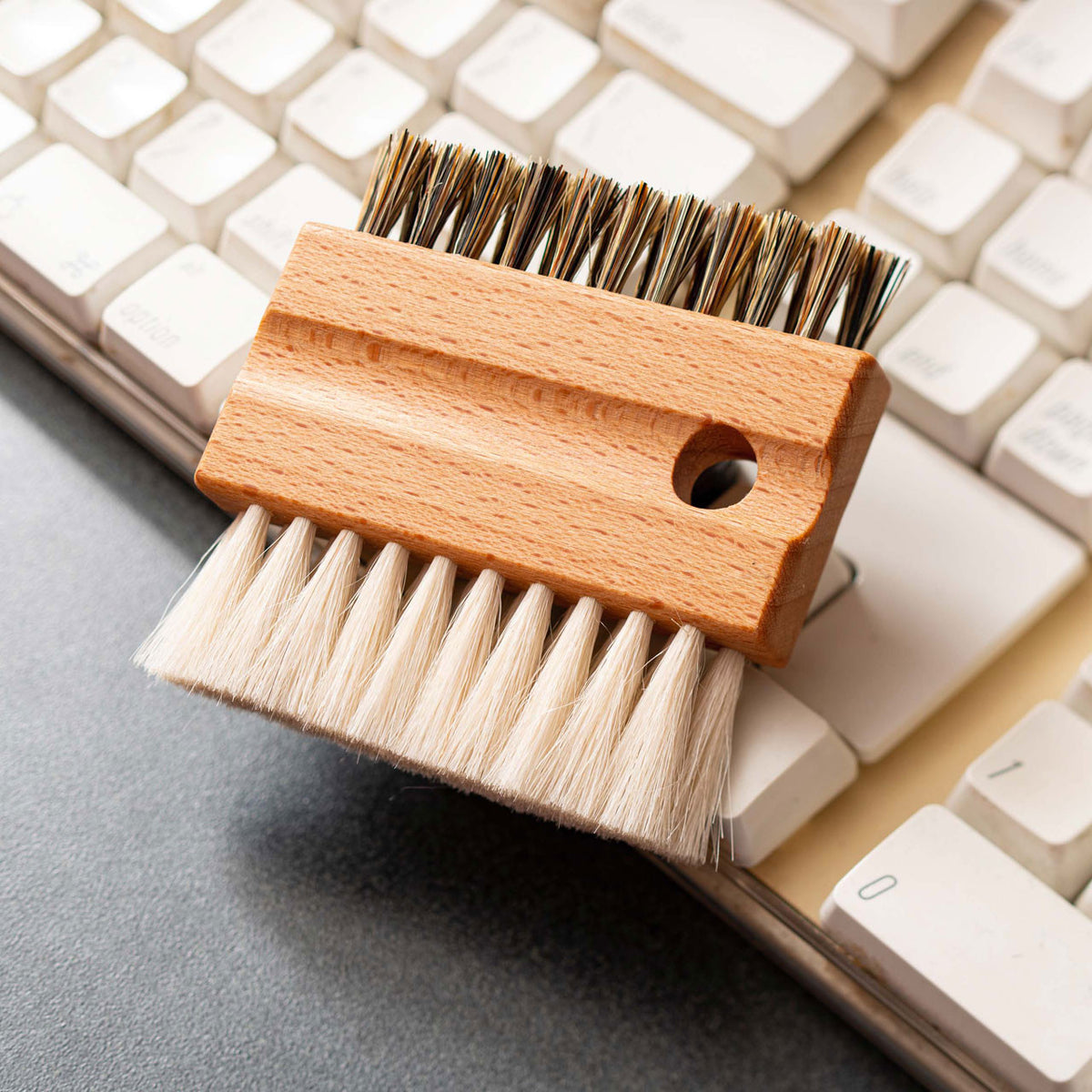 Beech and Goat Hair Keyboard Cleaning Brush