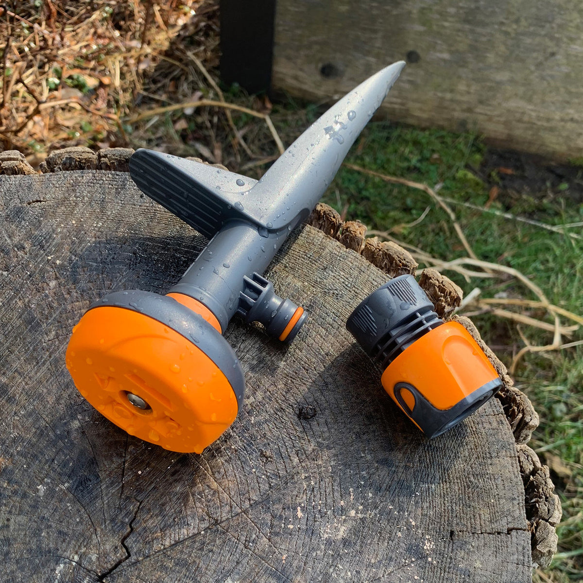 Spiked sprinkler