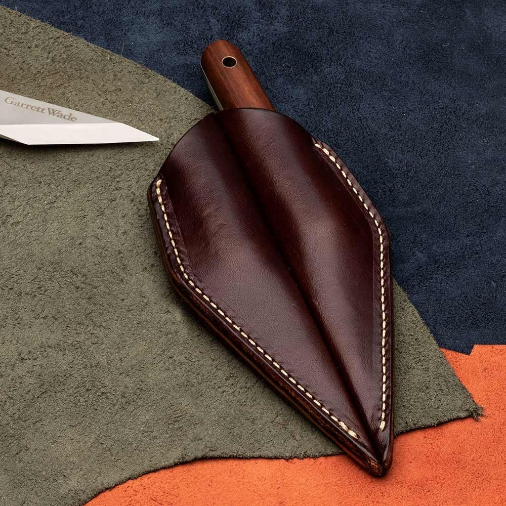 Left and Right Hand Leatherwork Crafting Knives USA Made leather sheath