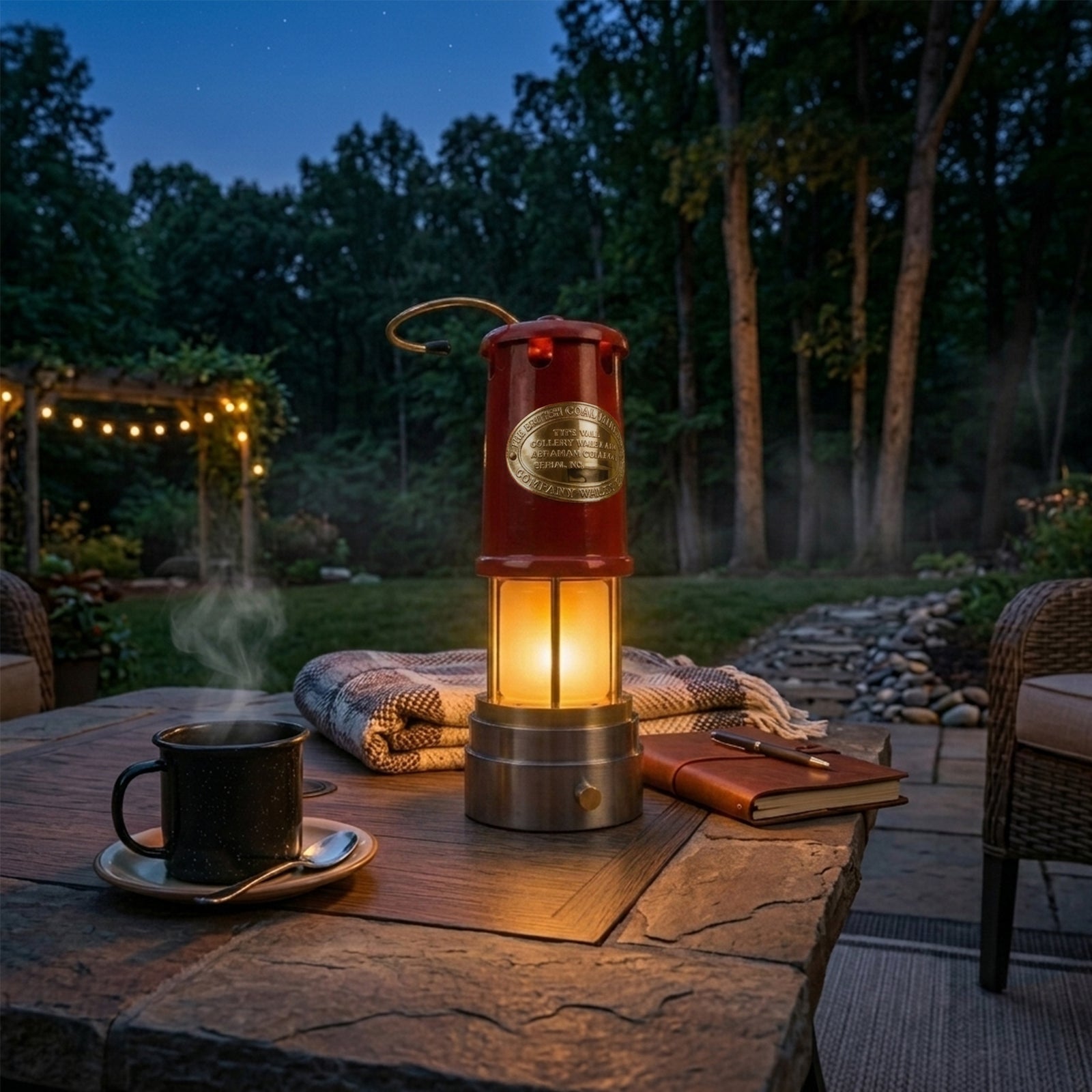 Coal Miner's LED Lamp in Red