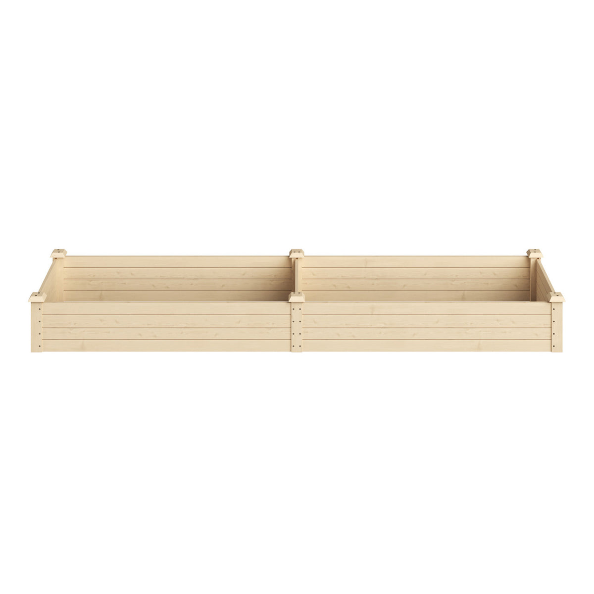 Narrow Wooden Garden Bed