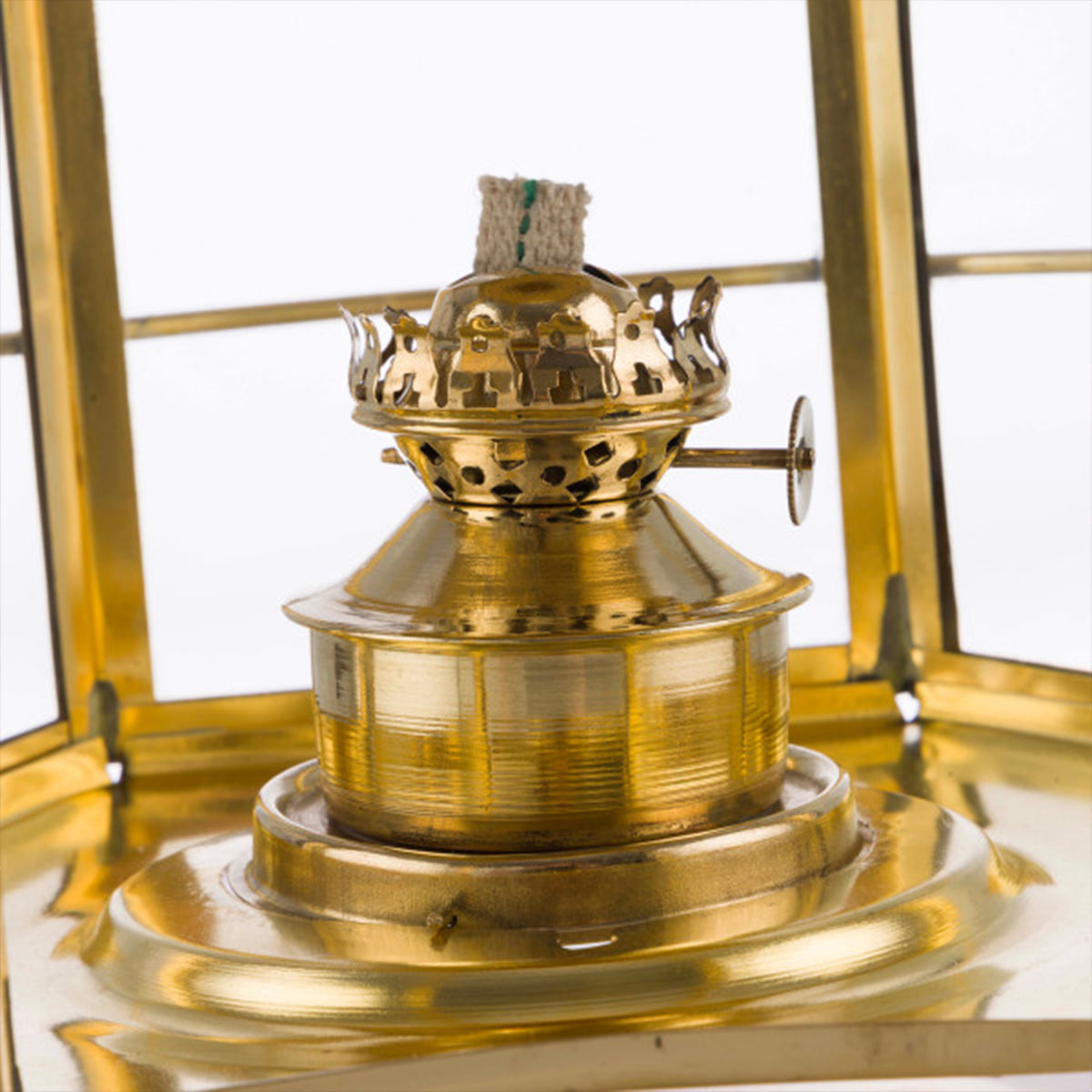 Large 19th Century Brass Oil Lantern