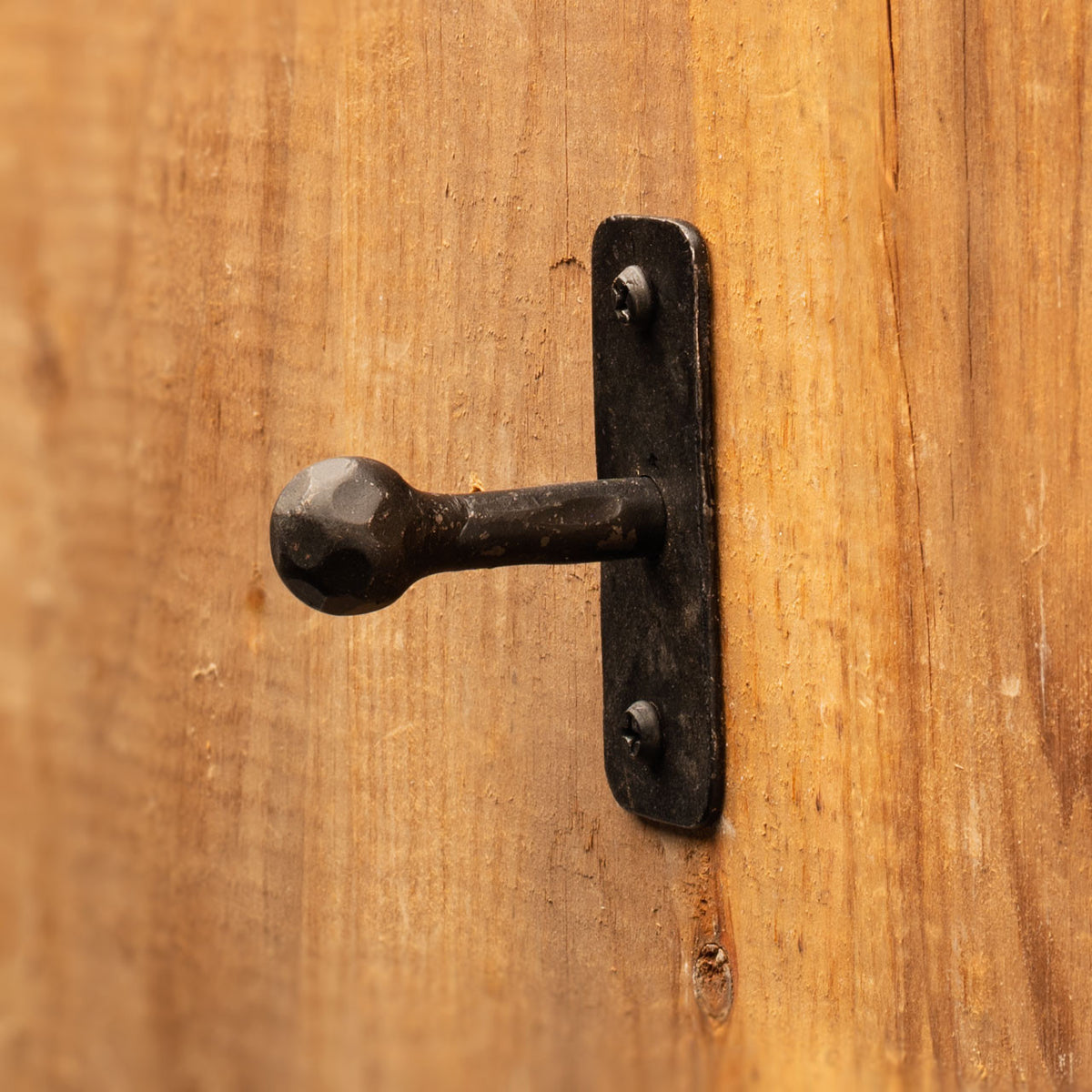 Forged Iron Single Knob - protrudes 1.75 in. from wall