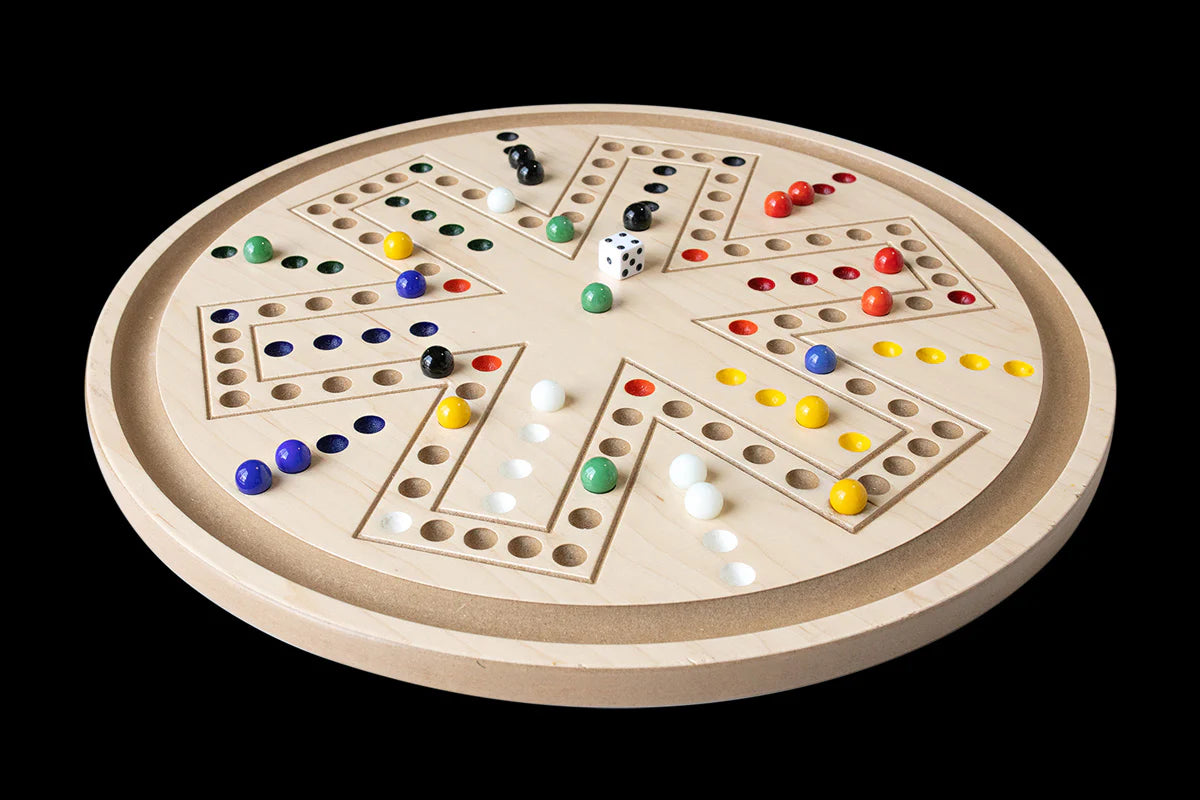 2-in-1 Handcrafted Aggravation / Chinese Checkers Game