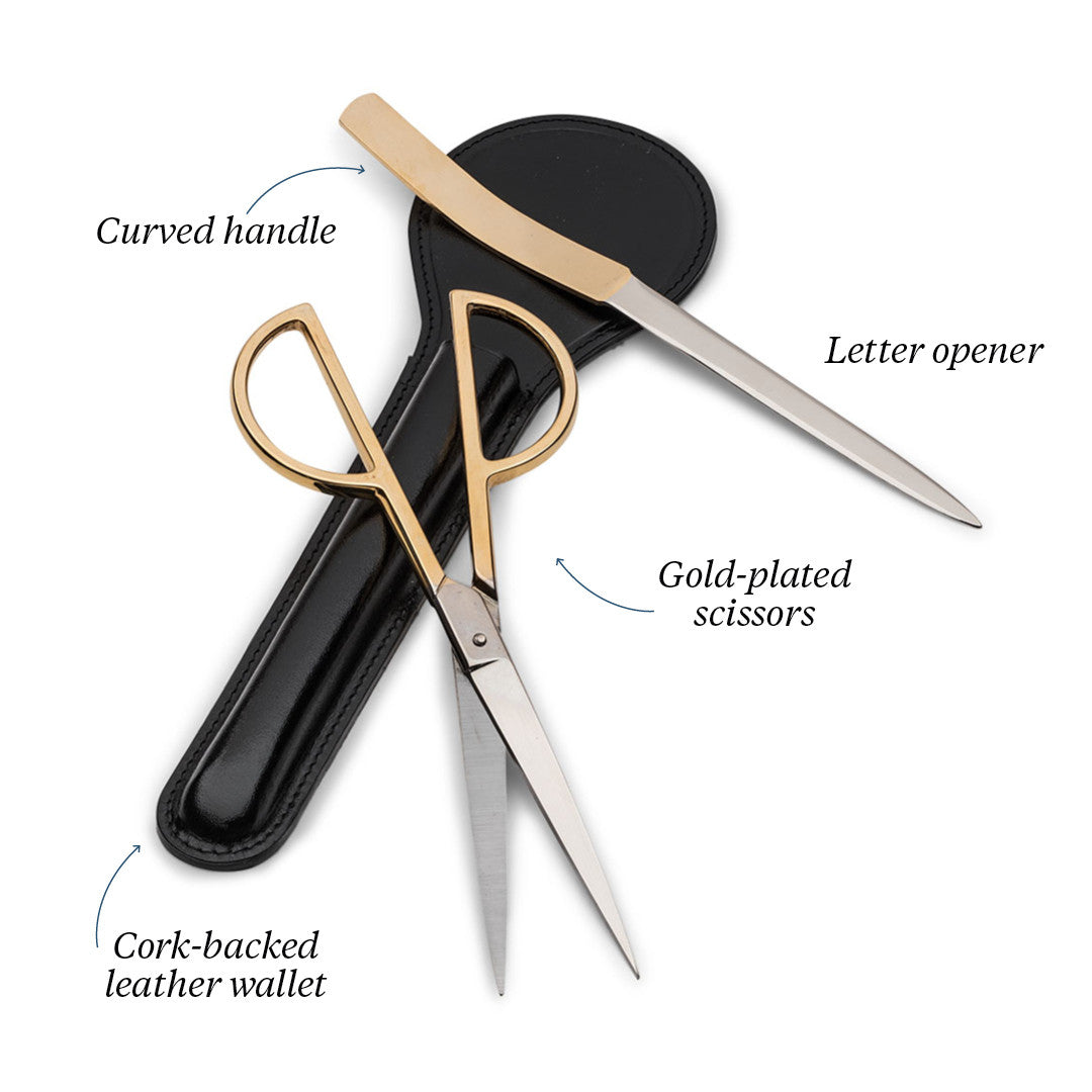 Italian Letter Opener and Scissor Set