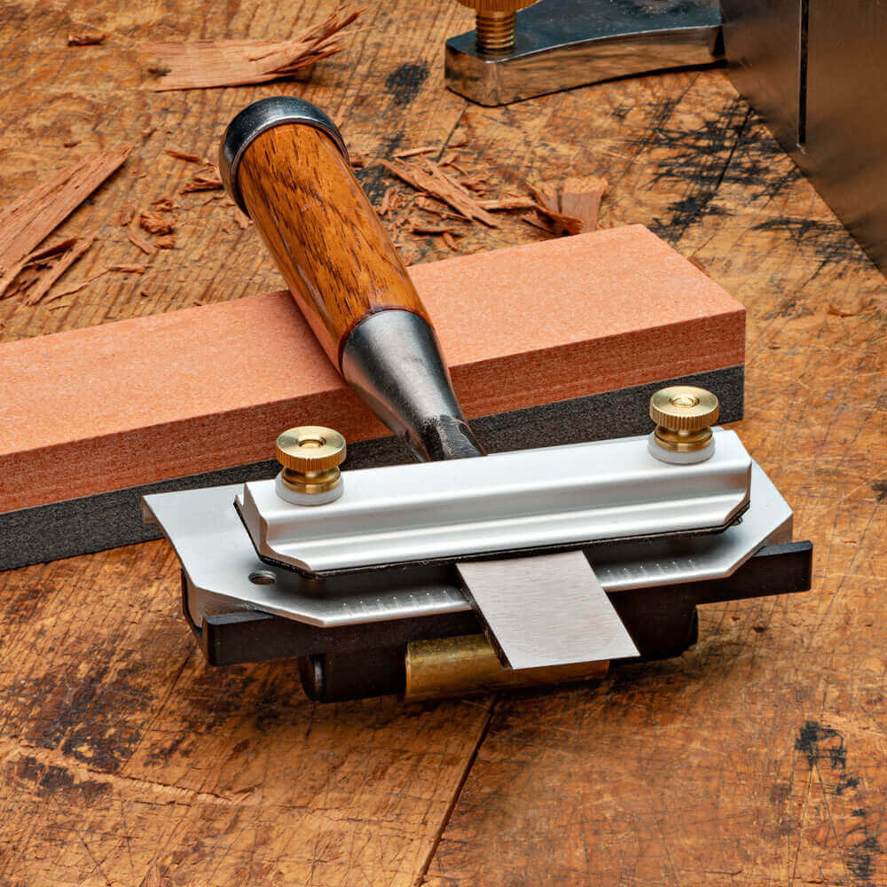 2-in-1 Honing Guide with Brass Roller