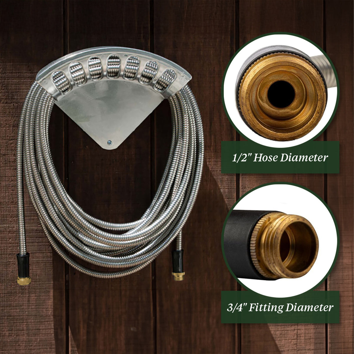 Ultra-Durable Garden Hose and Rack Set